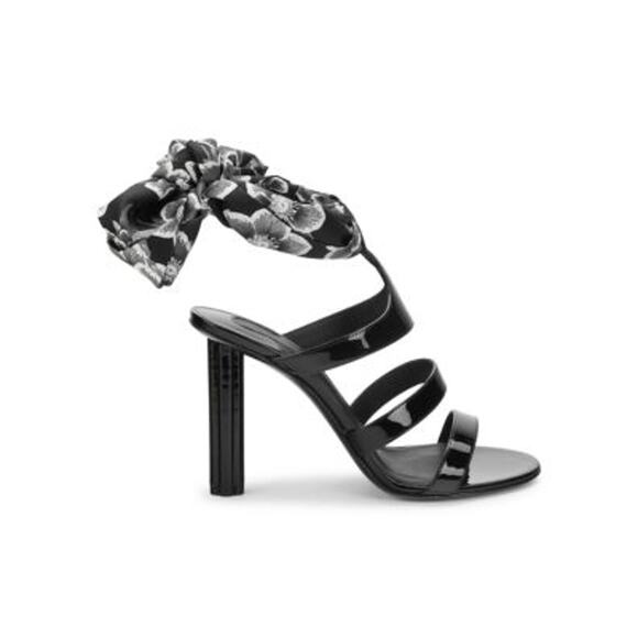 Salvatore Ferragamo Tie-Up Patent Leather Pumps - Size 8 - Picture 1 of 4